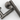 Knurled Gunmetal Door Handle - Zephra - Door HandleKN - DH - GM