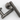 Knurled Gunmetal Door Handle - Zephra - Door HandleKN - DH - GM