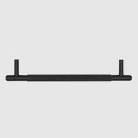 Knurled Matte Black Cabinet Handle - 270mm - Zephra - Large Cabinet HandleKN - CP - 270 - MB