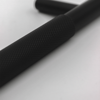 Knurled Matte Black Cabinet Handle - 270mm - Zephra - Large Cabinet HandleKN - CP - 270 - MB