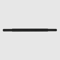 Knurled Matte Black Cabinet Handle - 270mm - Zephra - Large Cabinet HandleKN - CP - 270 - MB