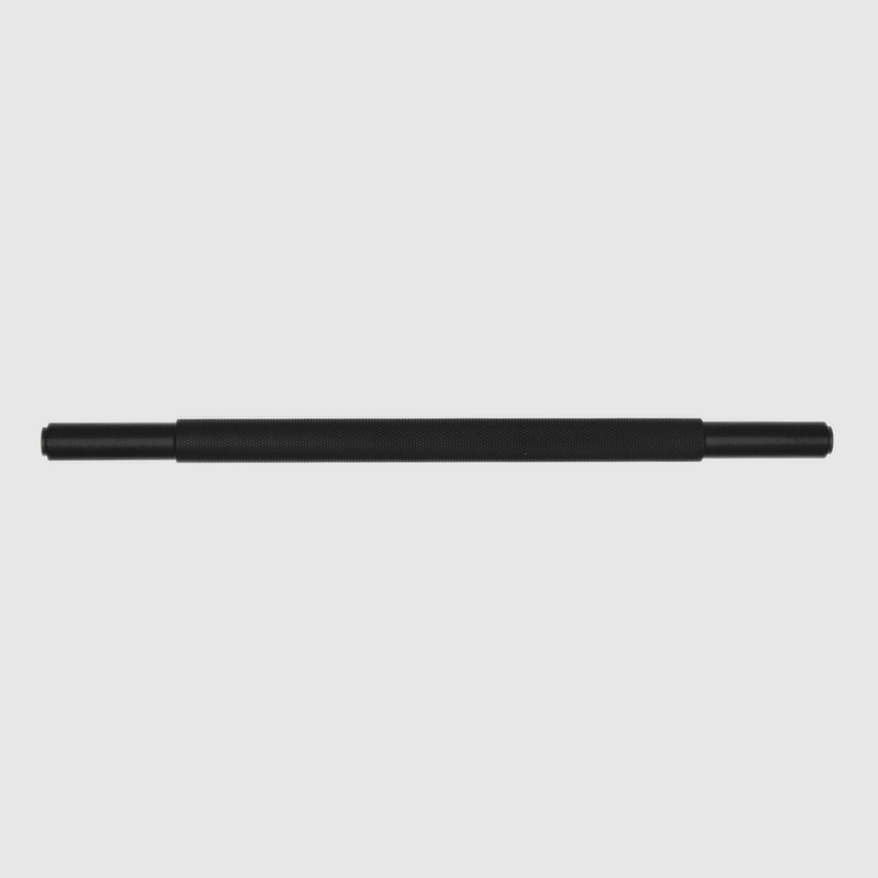 Knurled Matte Black Cabinet Handle - 270mm detail
