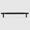 Knurled Matte Black Cabinet Handle - 270mm