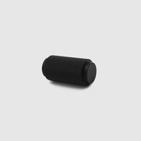 Knurled Matte Black Cabinet Knob - Zephra - Cabinet KnobKN - CP - MB