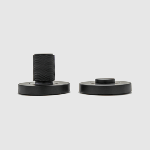 Knurled Matte Black Privacy Turnsnib Lock