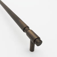 Linear Aged Bronze Cabinet Pull - 500mm - Zephra - Cabinet HandleLIN-CP-500-AB