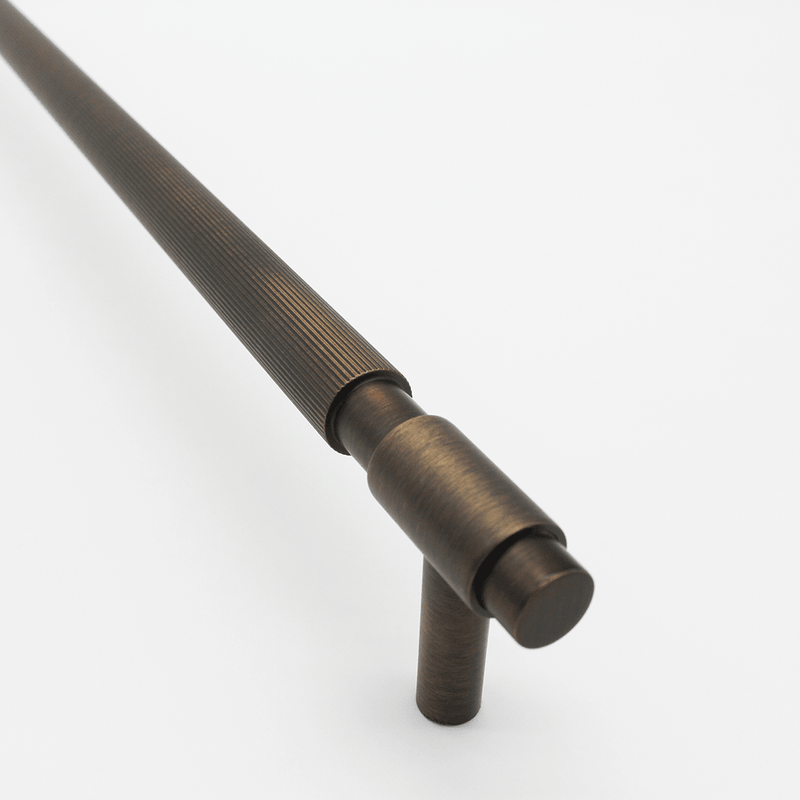 Linear Aged Bronze Stainless Steel Cabinet Pull Handle 500mm detail