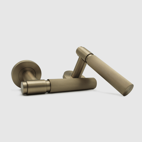 Linear Brushed Gold Stainless Steel Door Handle