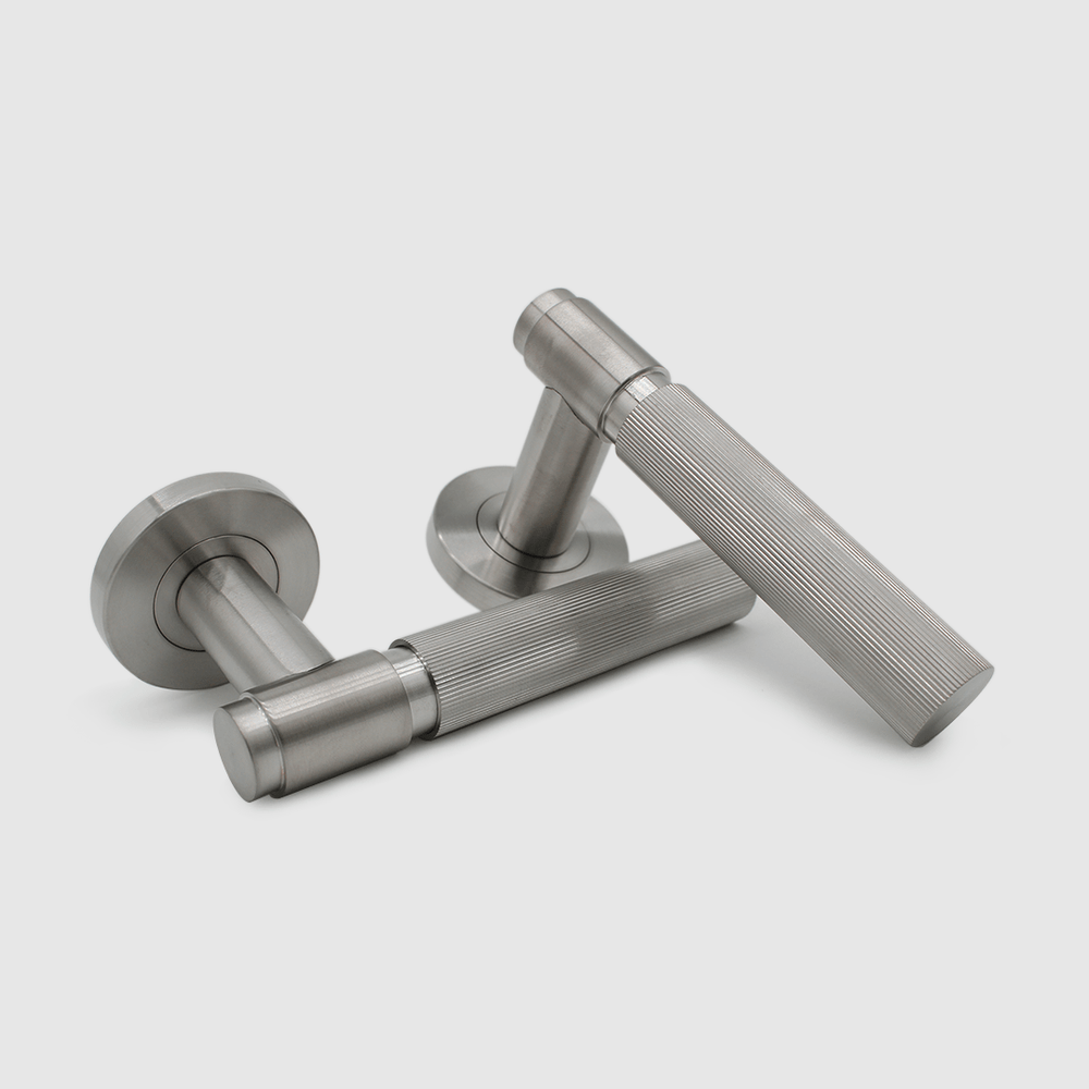 Linear Brushed Nickel Door Handle - Zephra - Door HandleLIN - DH - BN