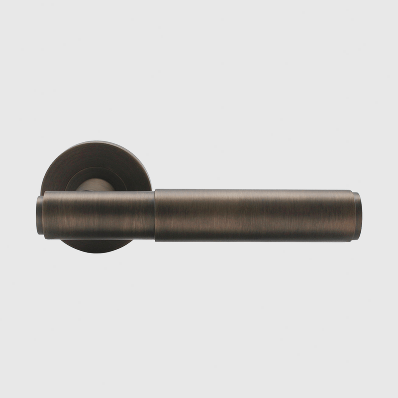 Luma Aged Bronze Stainless Steel Door Handle detail