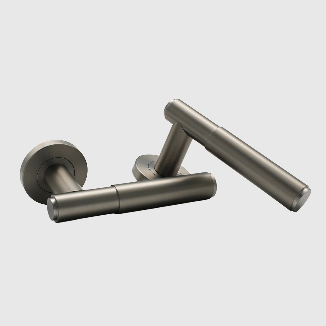 Luma Brushed Nickel Door Handle - Zephra - Door HandleLUM-DH-BN
