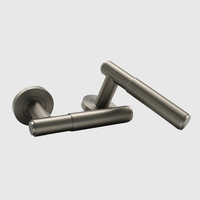 Luma Brushed Nickel Door Handle - Zephra - Door HandleLUM-DH-BN