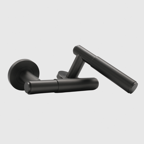 Luma Gunmetal Stainless Steel Door Handle