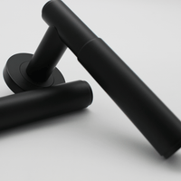Luma Matte Black Door Handle - Zephra - Door HandleLUM-DH-MB