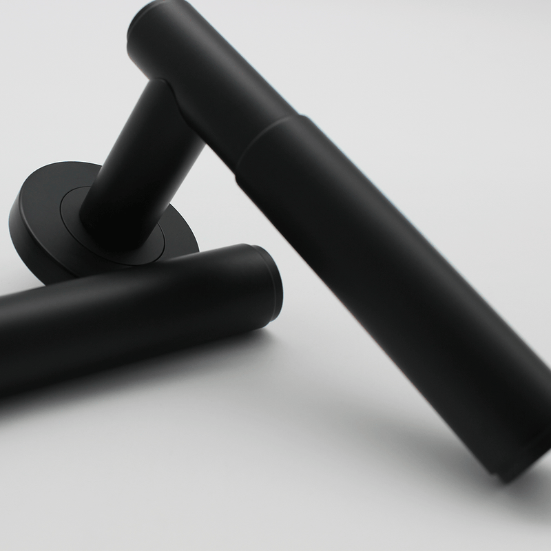 Luma Matte Black Door Handle detail