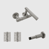 Passage Linear Brushed Nickel Door Handle Package