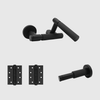 Passage Linear Matte Black Door Handle Package