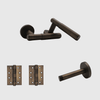 Passage Luma Aged Bronze Door Handle Package