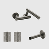 Passage Luma Brushed Nickel Door Handle Package