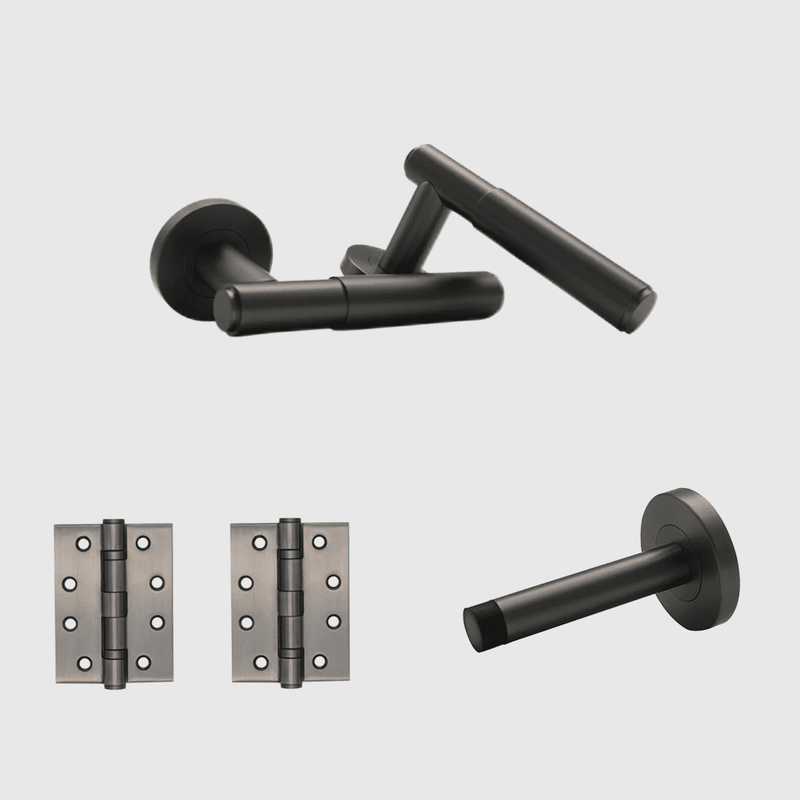 Passage Luma Gunmetal Door Handle Package