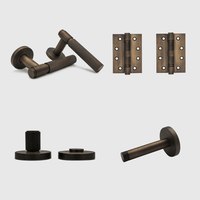 Privacy Linear Aged Bronze Door Handle Package - Zephra - PKPRIVACY-LIN-AB