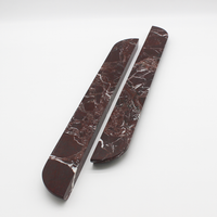 Rosso Levanto Stone Cabinet Pull Handle 500mm (Pair)