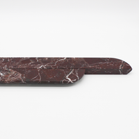 Rosso Levanto Stone Cabinet Pull Handle 500mm (Pair)