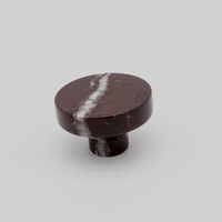 Rosso Levanto Round Cabinet Knob - Zephra - Cabinet HandleST-RNDCK-R