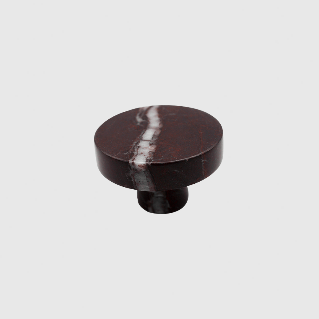 Rosso Levanto Round Cabinet Knob - Zephra - Cabinet HandleST-RNDCK-R