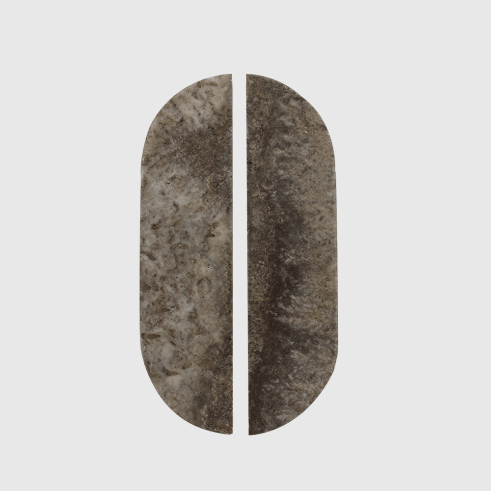 Silver Travertine Cabinet Pull 160mm (Sold as Pair) - Zephra - Cabinet HandleST-CP-160-STV
