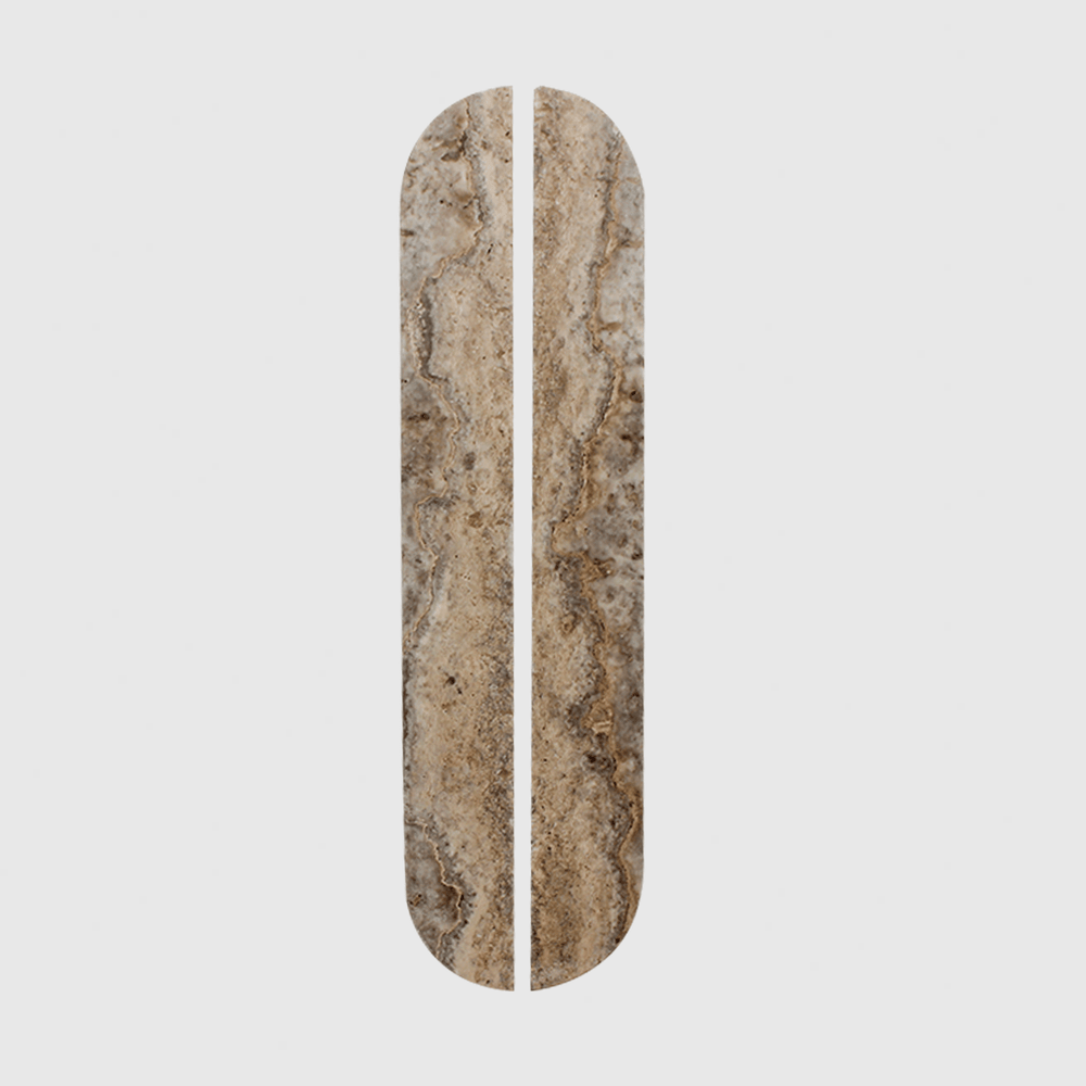 Silver Travertine Cabinet Pull 320mm (Sold as Pair) - Zephra - Cabinet HandleST-CP-320-STV