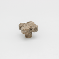 Silver Travertine Clover Cabinet Knob - Zephra - Cabinet HandleST-CLCK-STV