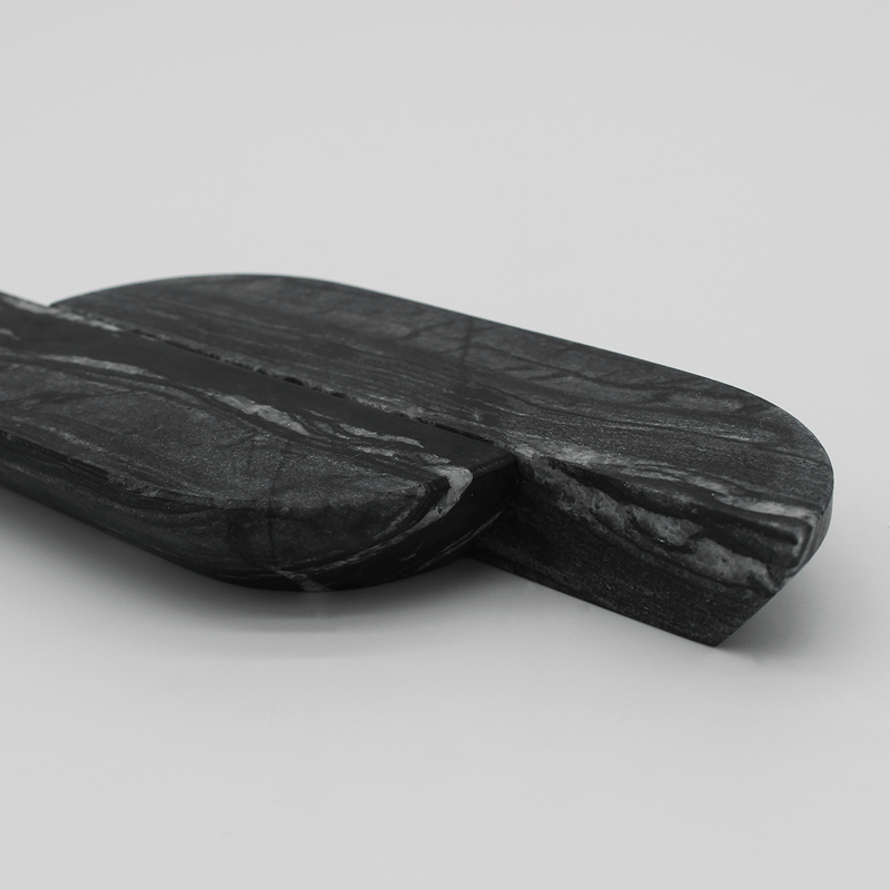 Silver Wave Marble Cabinet Pull Handle 160mm (Pair) detail