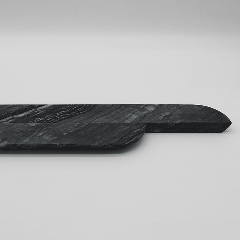 Silver Wave Marble Cabinet Pull Handle 500mm (Pair) detail
