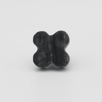 Silver Wave Marble Clover Cabinet Knob - Zephra - Cabinet HandleST-CLCK-SWM