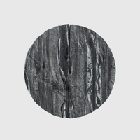Silver Wave Marble Fluted Circular Cabinet Pull 160mm - Zephra - Cabinet HandleST - CFCP - 160 - SWM