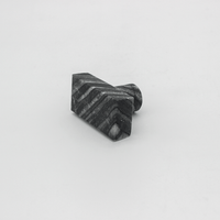 Silver Wave Marble Rectangular Cabinet Knob - Zephra - Cabinet HandleST-RCK-SWM