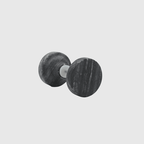 Silver Wave Marble Round Shower Screen Knob