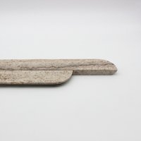 Silver Travertine Stone Cabinet Pull Handle 500mm (Pair)