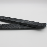Silver Wave Marble Cabinet Pull Handle 500mm (Pair)