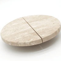 Travertine Circular Cabinet Pull 160mm - Zephra - Cabinet HandleST - CCP - 160 - TV