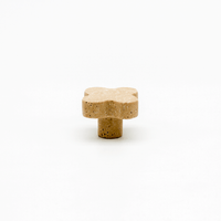 Travertine Clover Cabinet Knob - Zephra - Cabinet HandleST-CLCK-TV