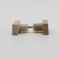Travertine Rectanglular Shower Screen Knob - Zephra - SHOWER SCREEN KNOBSST-SCRECT-TV