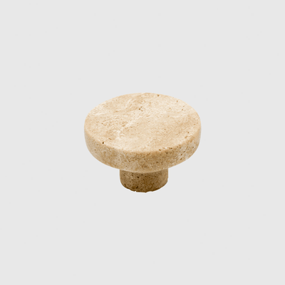 Travertine Stone Round Cabinet Knob