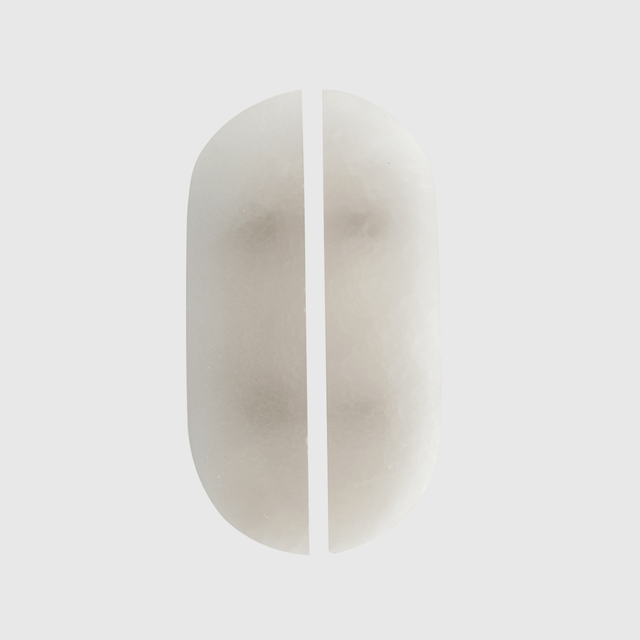 White Onyx Cabinet Pull Handle 160mm (Pair)
