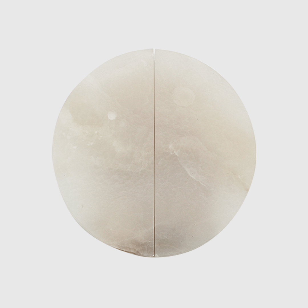 White Onyx Circular Cabinet Pull 160mm - Zephra - Cabinet HandleST - CCP - 160 - WO
