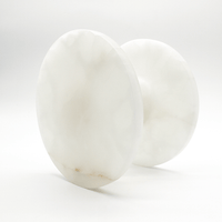 White Onyx Circular Entry Pull 200mm - Zephra - Door PullST - CEP - 200 - WO