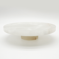 White Onyx Circular Entry Pull 200mm - Zephra - Door PullST - CEP - 200 - WO