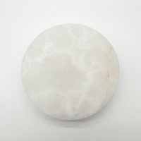 White Onyx Circular Entry Pull 200mm - Zephra - Door PullST - CEP - 200 - WO