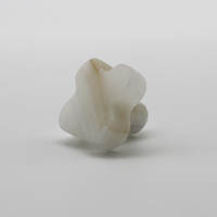 White onyx Clover Cabinet Knob - Zephra - Cabinet HandleST-CLCK-WO